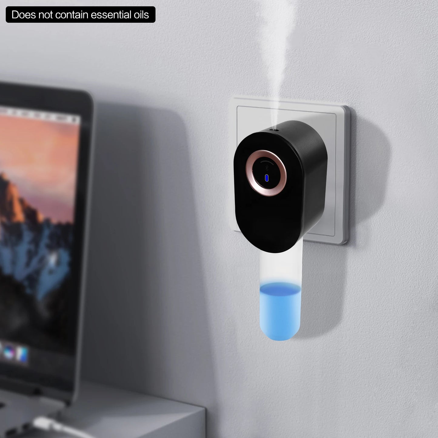 Smart Wall-Mounted 110ml Aroma Diffuser - Touch Screen & Bluetooth Control, Plug-in Waterless Fragrance Expander for Home Office