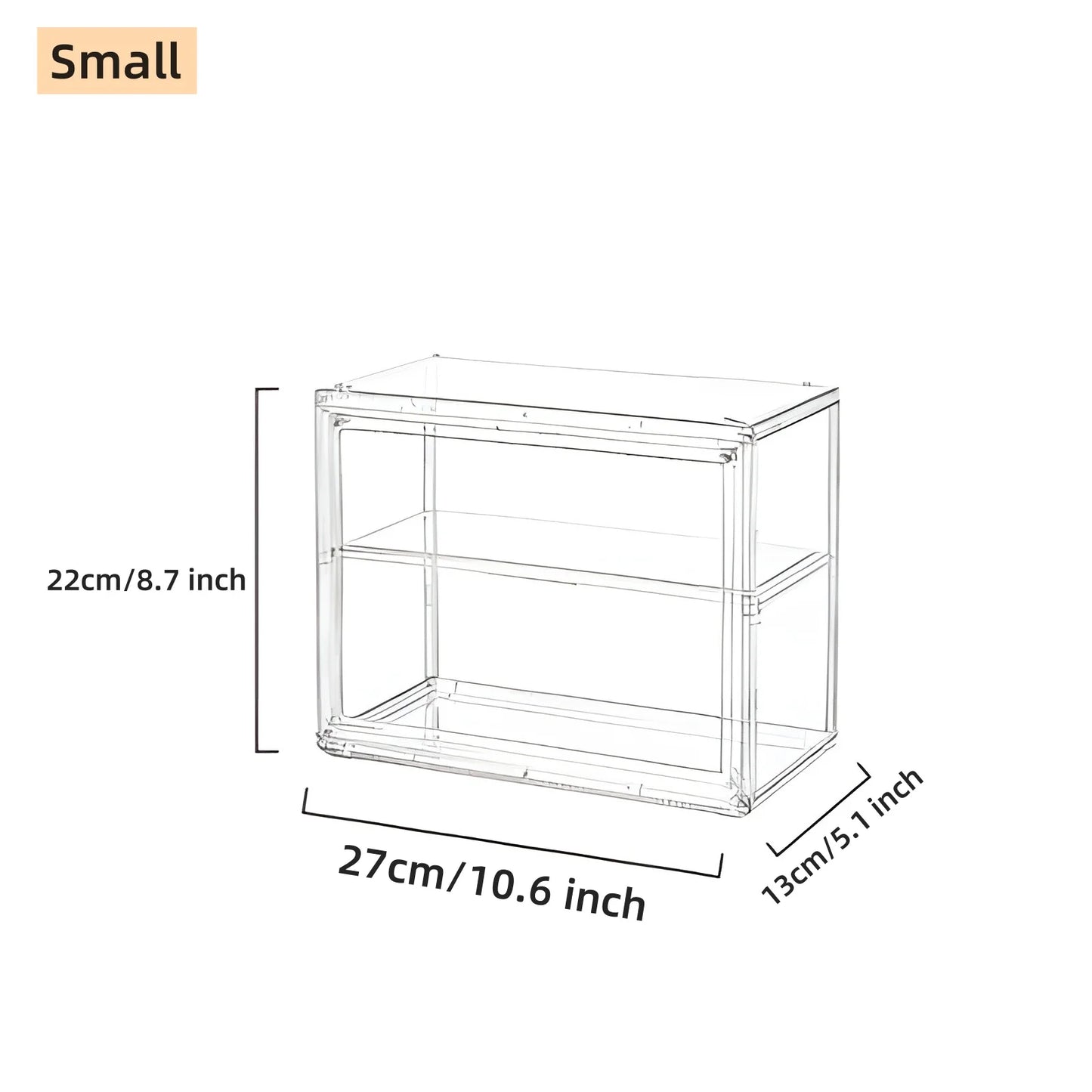 Acrylic Clear Storage Box Transparent Blind Box Organizer Doll Display Case For Labubu Figure Figurine Collectibles