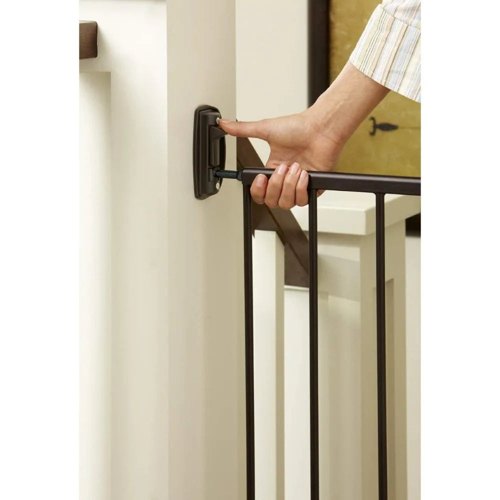 North States MyPet Windsor Walk Thru Pet Gate: 28.68" - 47.85" Wide Dog Gate. Hardware Mount, Dog Gates for the house