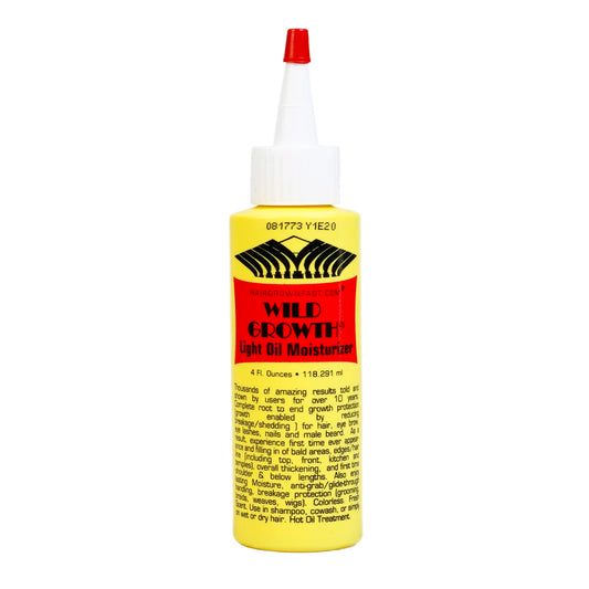 2Pack Deal Wild Growth Light Oil Moisturizer 4oz - Promotes Growth, Nourishes Scalp, Adds Shine & Softness