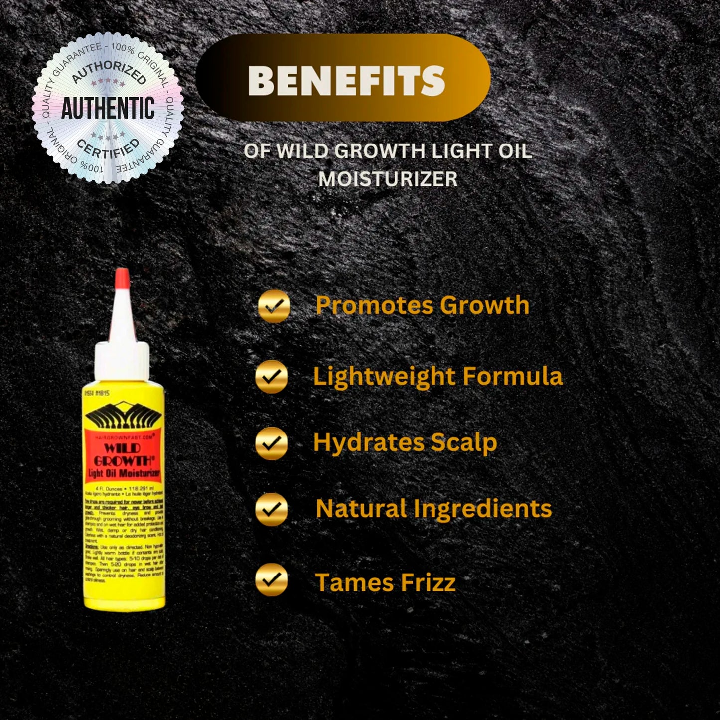 2Pack Deal Wild Growth Light Oil Moisturizer 4oz - Promotes Growth, Nourishes Scalp, Adds Shine & Softness