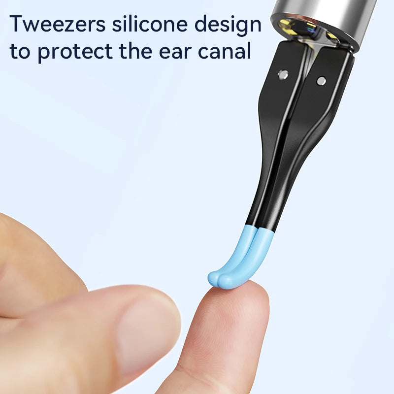 Ear Wax Removal 2-in-1 Visual Otoscope Ear Cleaner Tweezers with 6 Ear Spoon Earwax Removal Kit with Light  Ear Cleaner