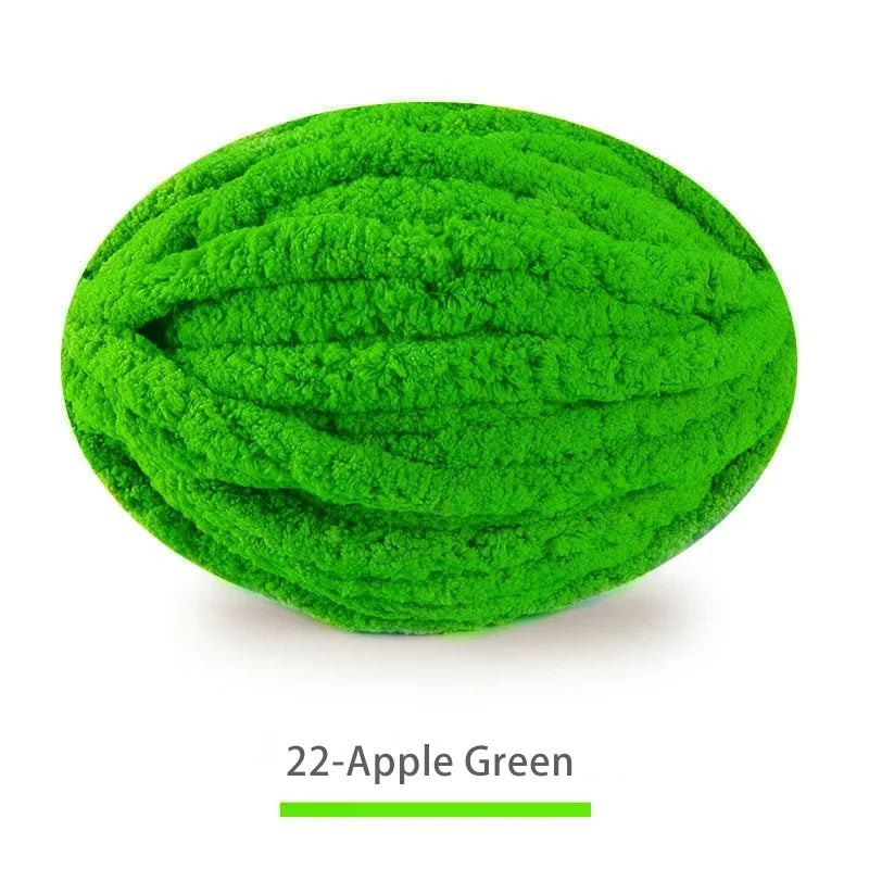250g Extra Thick Ice Yarn Blanket Hand-Knitted DIY Thread Large Thickness Chenille Cushion Pet Nest Thread Icelandic Scarf Hat Stick Needle Close-Fitting Soft Extra Thick Wool Ball 1 Piece = 1 Piece = 250 Grams