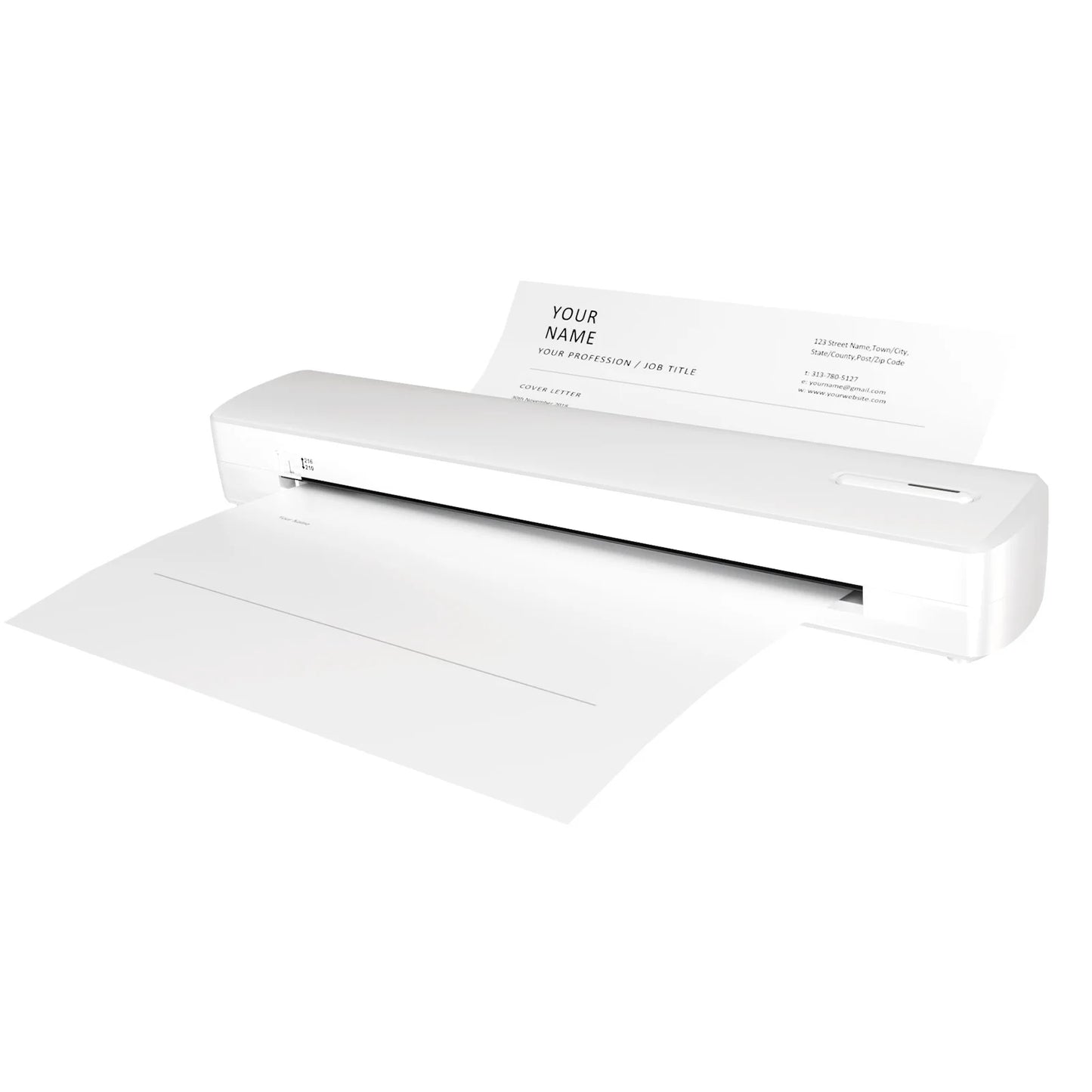 Portable Printer Wireless Inkless Thermal A4 C80 300DPI US-letter Mobile Printer Support Android iOS for Travel Work Home