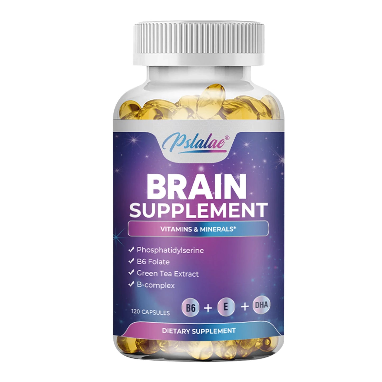 Brain Supplement - Boosts Brain Function, Helps Improve Memory, Concentration and Intelligence - 120 Capsules