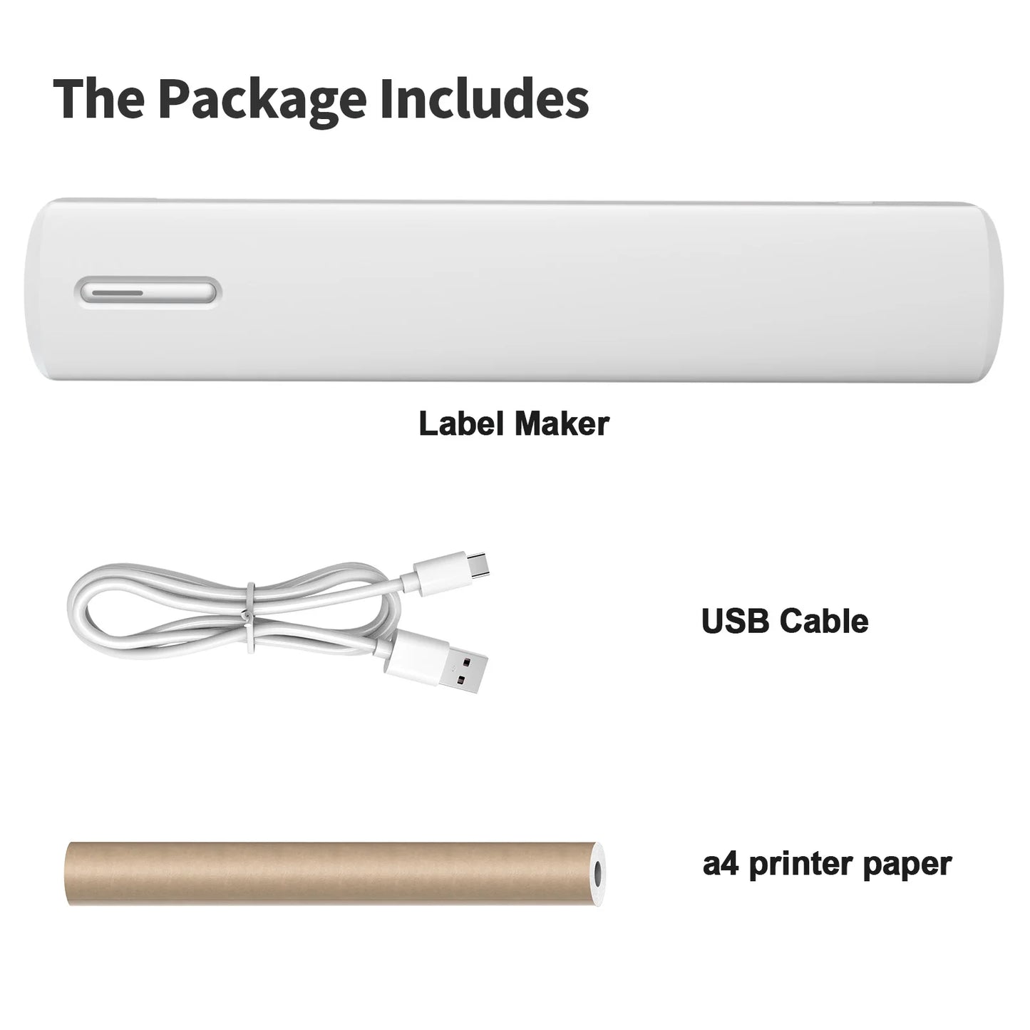 Portable Printer Wireless Inkless Thermal A4 C80 300DPI US-letter Mobile Printer Support Android iOS for Travel Work Home