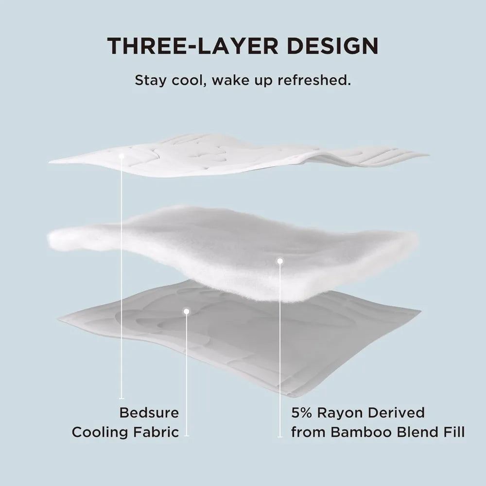 2 Pack White Cooling Blankets Queen & King Size