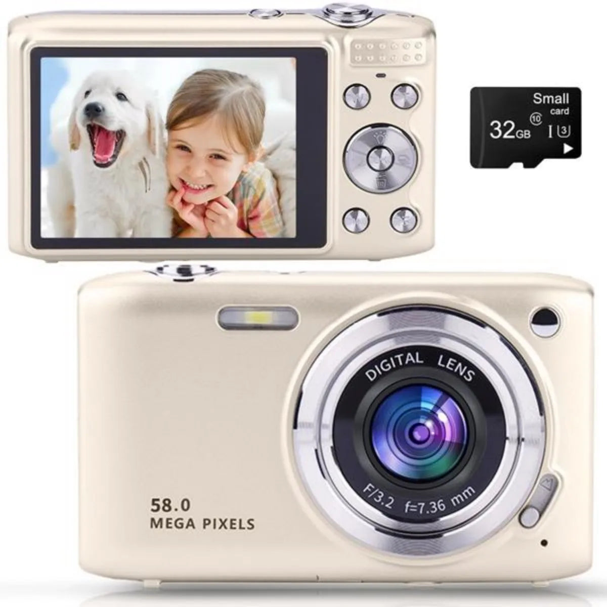 4K Digital Camera Vlogging Camcorder 48MP IPS Screen