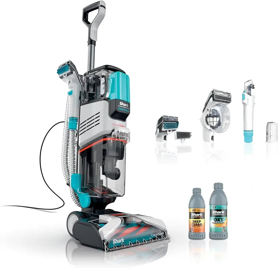 Shark EX201 CarpetXpert Upright Carpet, Area Rug & Upholstery Cleaner with StainStriker, Built-in Spot & Stain Cleaner, Perfect