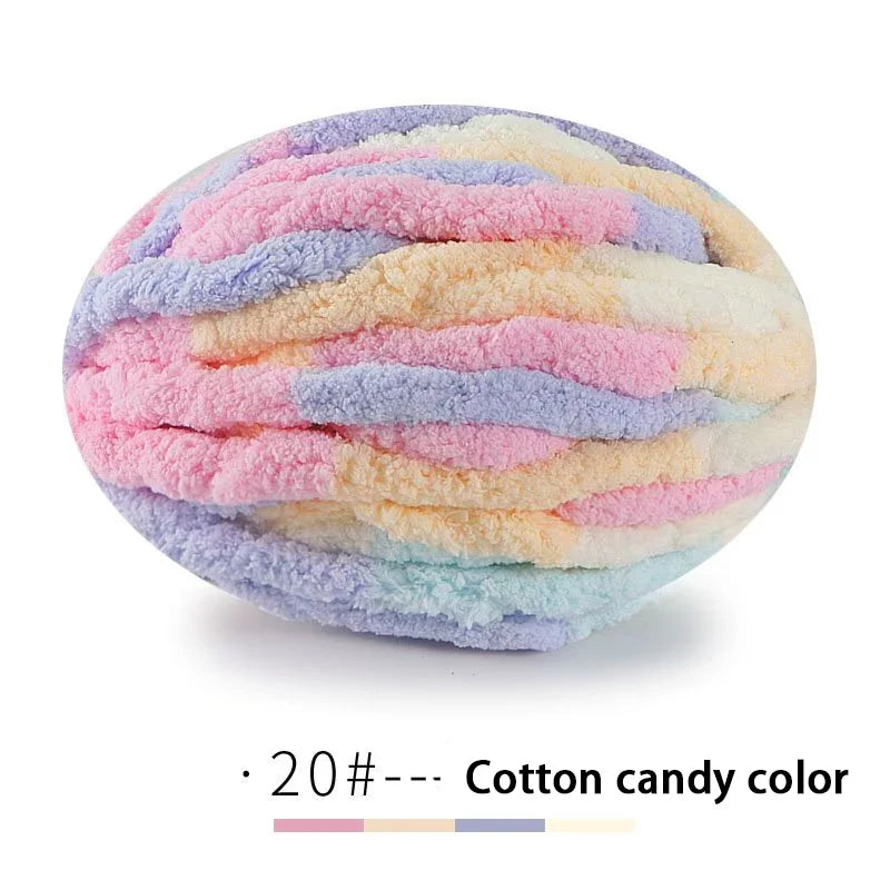 250g Extra Thick Ice Yarn Blanket Hand-Knitted DIY Thread Large Thickness Chenille Cushion Pet Nest Thread Icelandic Scarf Hat Stick Needle Close-Fitting Soft Extra Thick Wool Ball 1 Piece = 1 Piece = 250 Grams