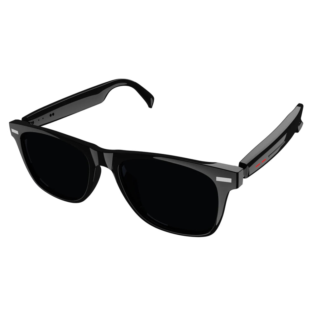 Smart Glasses AI Voice Assistant Camera Glasses Remote Shooting Outdoor Sport Glasses with Camera Open Ear Sound Mic & Speakers