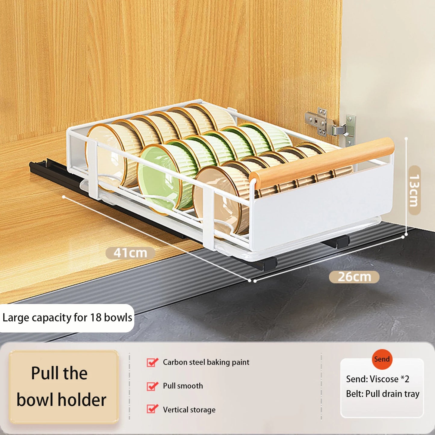 Pull out Cabinet Organizer Slide out Pantry Shelf Drawer Storage Sliding Mesh Cabinet Basket for Pantry Cabinet Kitchen Bathroom