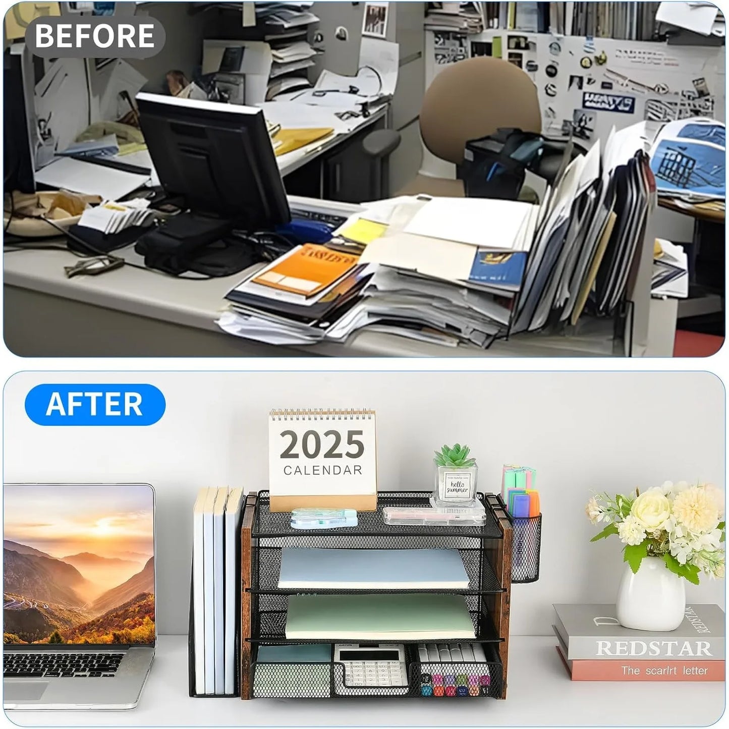 Desk Organizers and Accessories, Desk Accessories & Workspace Organizers for Office Supplies, File Organizer Desk