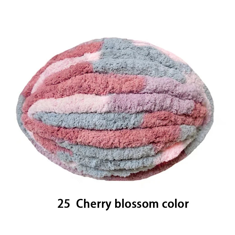 250g Extra Thick Ice Yarn Blanket Hand-Knitted DIY Thread Large Thickness Chenille Cushion Pet Nest Thread Icelandic Scarf Hat Stick Needle Close-Fitting Soft Extra Thick Wool Ball 1 Piece = 1 Piece = 250 Grams