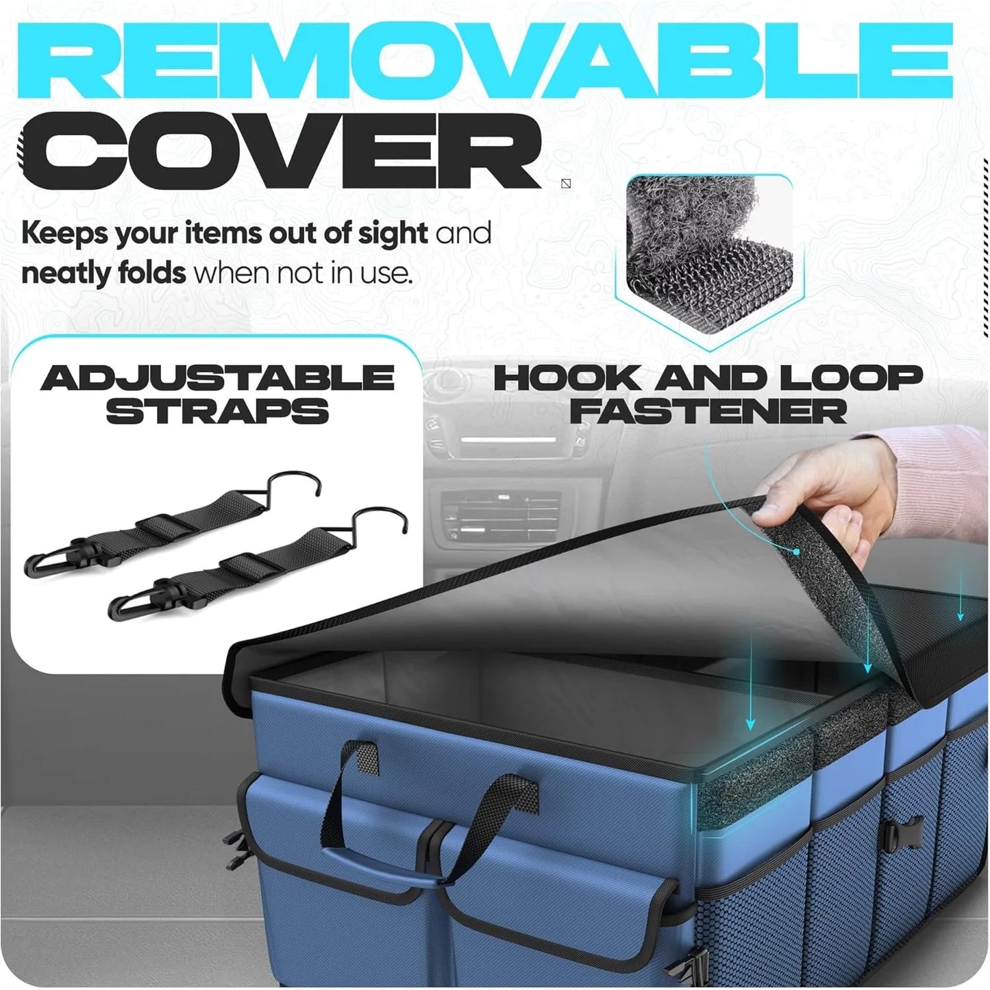 Car Trunk Organizer Collapsible SUV Storage Case Premium