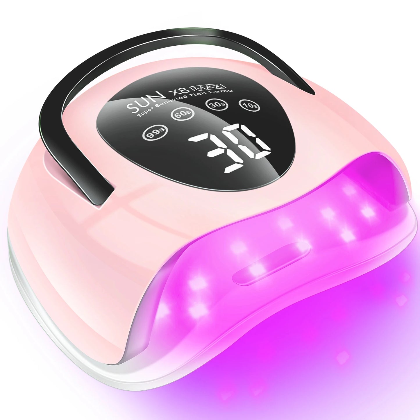 UV Nail Lamp, Professional UV Light for Gel Nails with 24pcs Lamp Beads, 4 Timer Settings, LCD Touch Display Screen