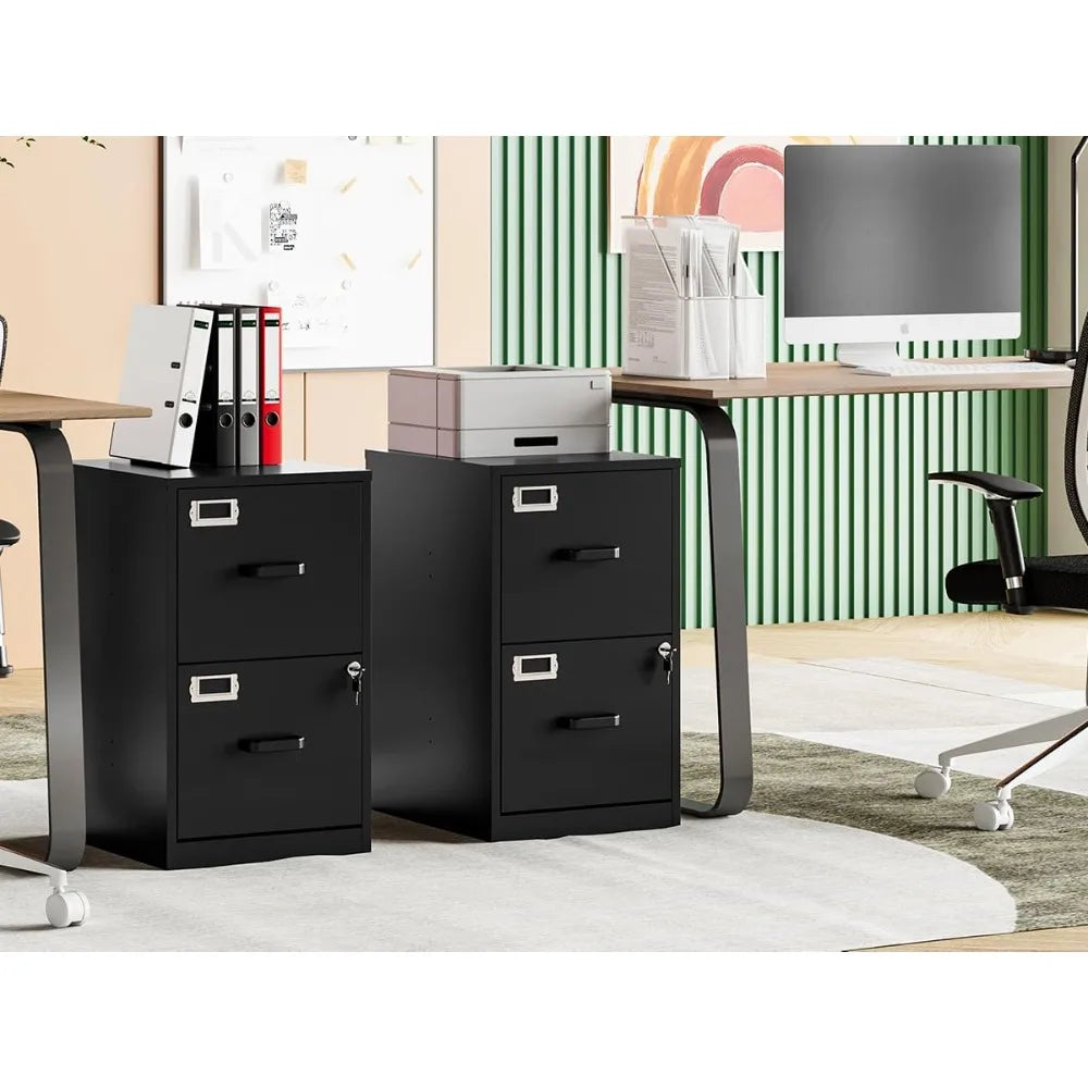 General Use 2 Drawer Locking Filing Cabinet For Home Office