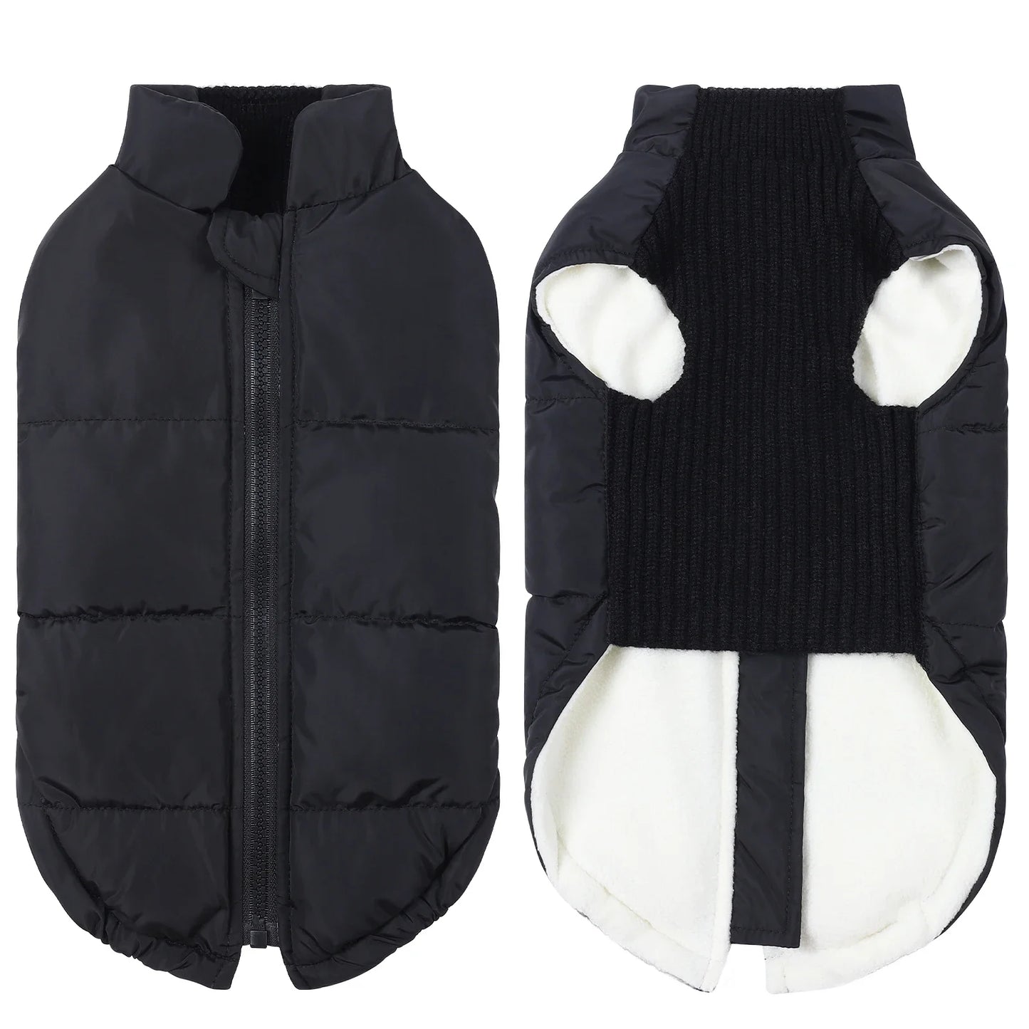 Dog Cold-weather Coat Winter Pet Dog Coat Pet Dog Jacket With Zipper For Small Large Dogs Cats Windproof