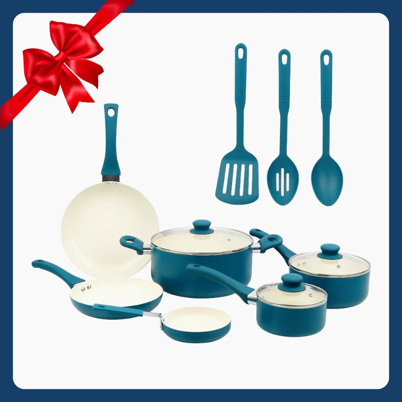 Ceramic Aluminum Nonstick Cookware Set For Everyday Use