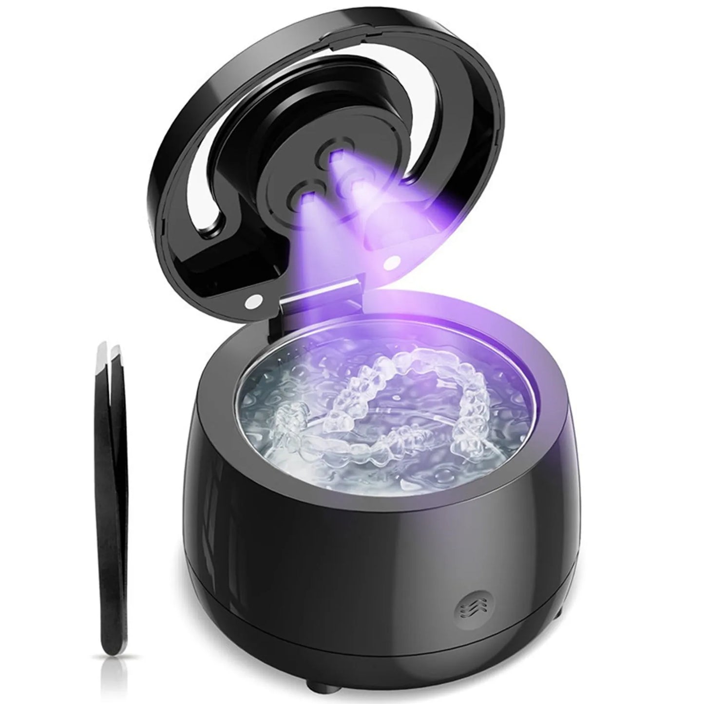 Powerful Teeth Cleaning Pod Retainer Cleaner Dentures Cleaner Professional UVC Portable Jewelry Cleaning Machine for Home Travel