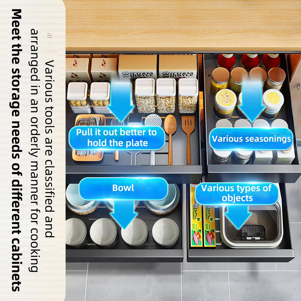 Pull Out Cabinet Organizer Carbon Steel Pull Out Drawers For Cabinets Slide Out Pantry Shelves For Kitchen Bathroom