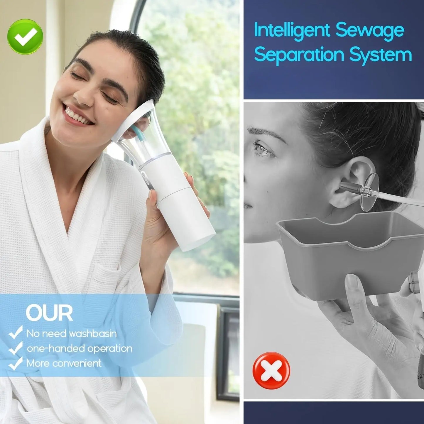 Duo He One Belt Replacement Silicone Head is a household portable ear wash and electric earwax cleaning tool. Four modes can mee