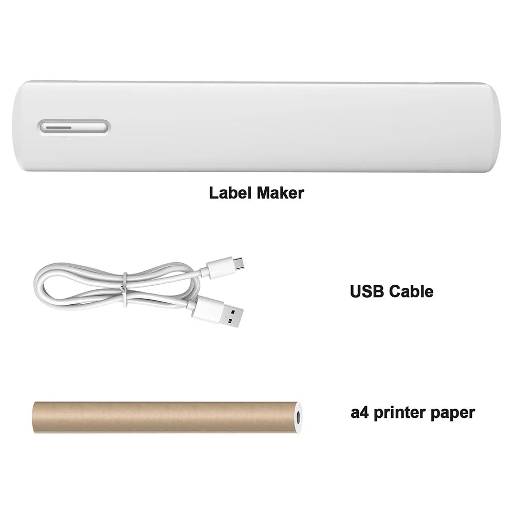 Portable Printer Wireless Inkless Thermal A4 C80 300DPI US-letter Mobile Printer Support Android iOS for Travel Work Home