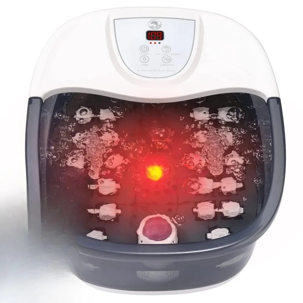 Free Delivery-Foot Spa Bath Massager with Heat [2025 Upgraded], Vibration, Temperature Control, Jets, Bubbles, Epsom Salt,