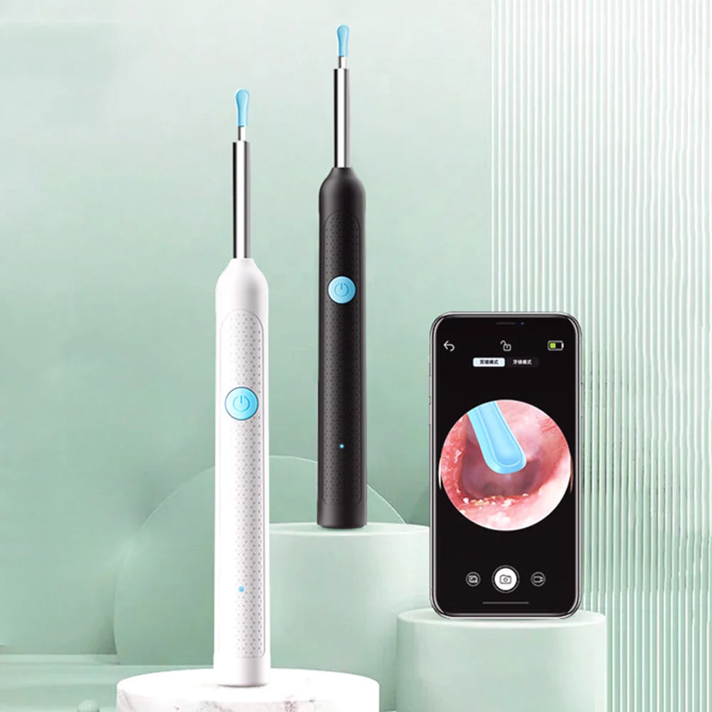 Smart Visual Wax Removal Tool with Camera Otoscope Ear Cleaner Rechargeable Endoscope Earpick Health Care Set