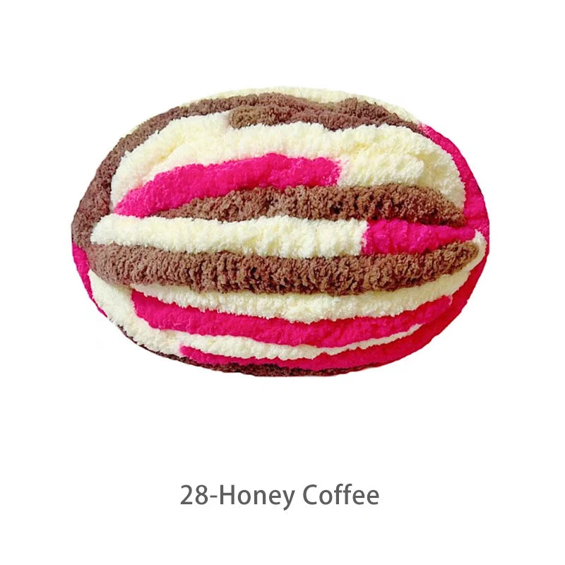 250g Extra Thick Ice Yarn Blanket Hand-Knitted DIY Thread Large Thickness Chenille Cushion Pet Nest Thread Icelandic Scarf Hat Stick Needle Close-Fitting Soft Extra Thick Wool Ball 1 Piece = 1 Piece = 250 Grams