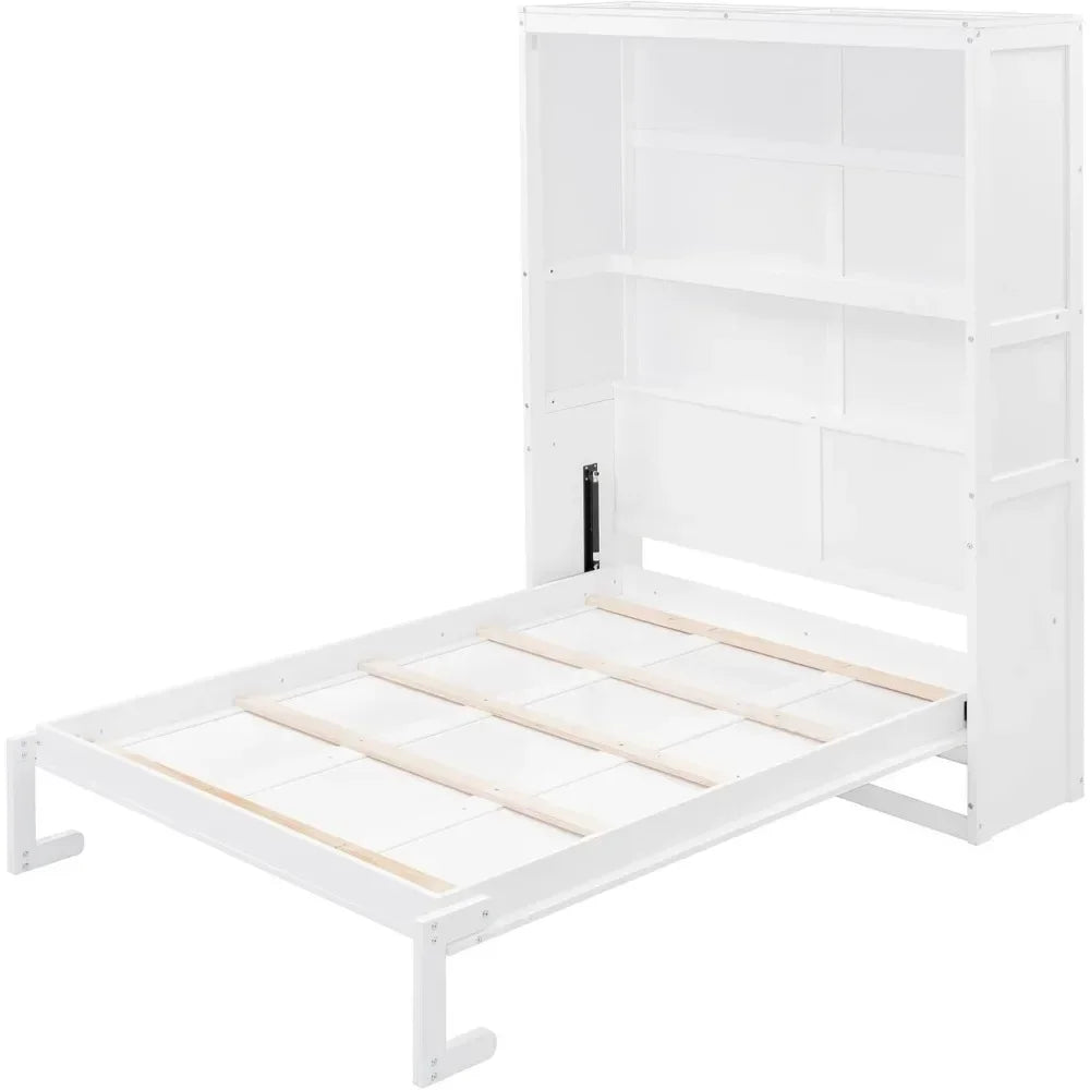 General Use Murphy Cabinet Bed With Shelves For Home Office