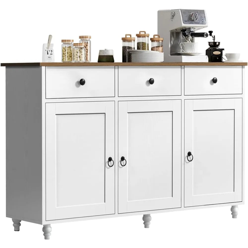 HUANZHUANG Modern Buffet Sideboard Cabinet With Storage