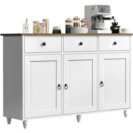 HUANZHUANG Modern Buffet Sideboard Cabinet With Storage