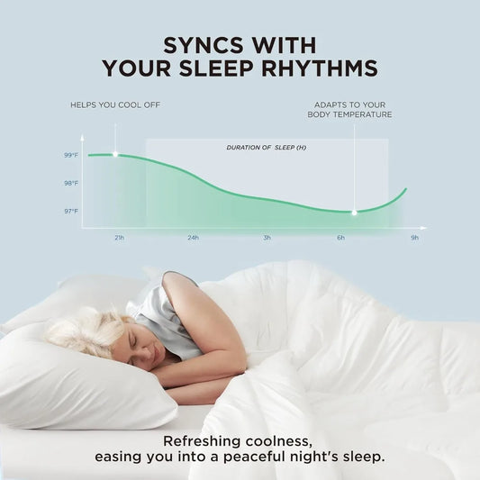 2 Pack White Cooling Blankets Queen & King Size