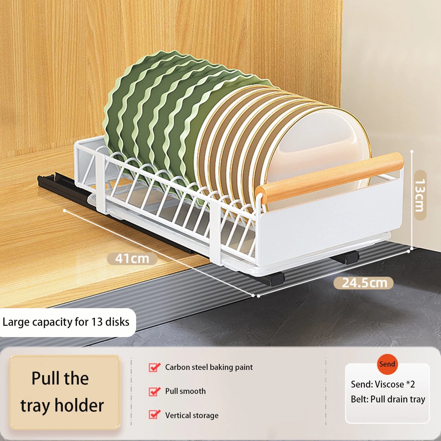 Pull out Cabinet Organizer Slide out Pantry Shelf Drawer Storage Sliding Mesh Cabinet Basket for Pantry Cabinet Kitchen Bathroom