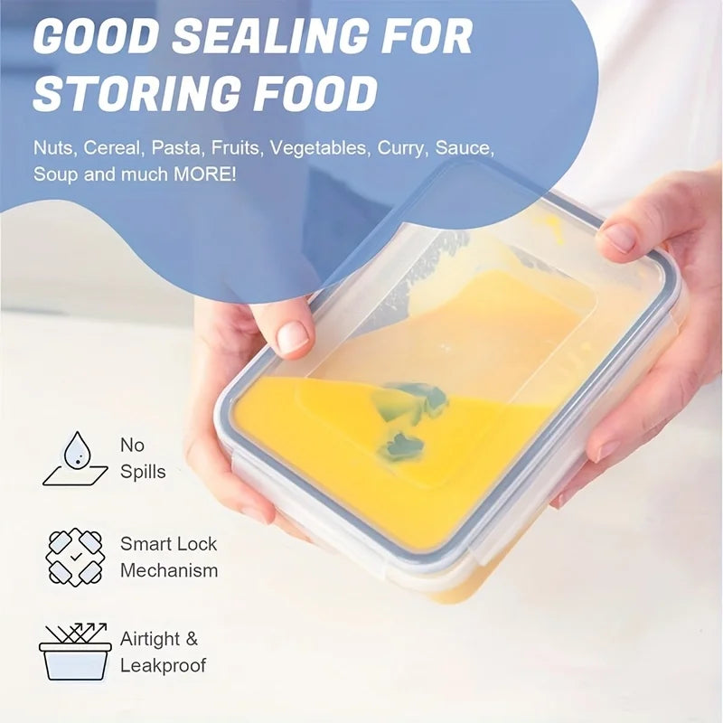 48pcs Leakproof Food Storage Containers Set, BPA-Free Stackable Meal Prep, Easy-Snap Lids, Free Labels & Marker