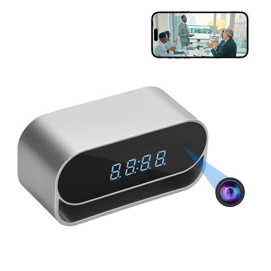 Ouvis 4K Camera Clock With WiFi Night Vision Recording