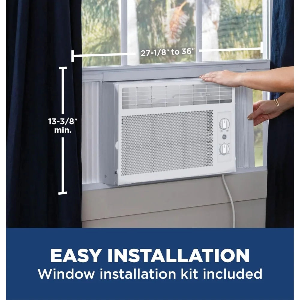 Window Air Conditioner 5000 BTU for Rooms Adjustable Fan