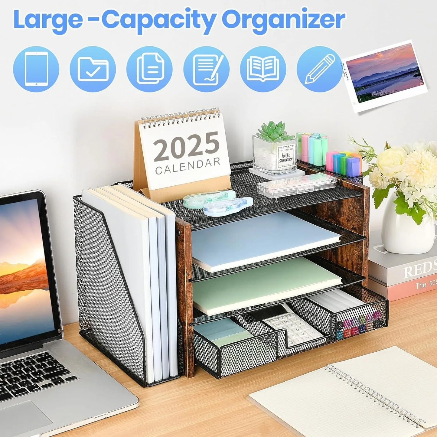 Desk Organizers and Accessories, Desk Accessories & Workspace Organizers for Office Supplies, File Organizer Desk