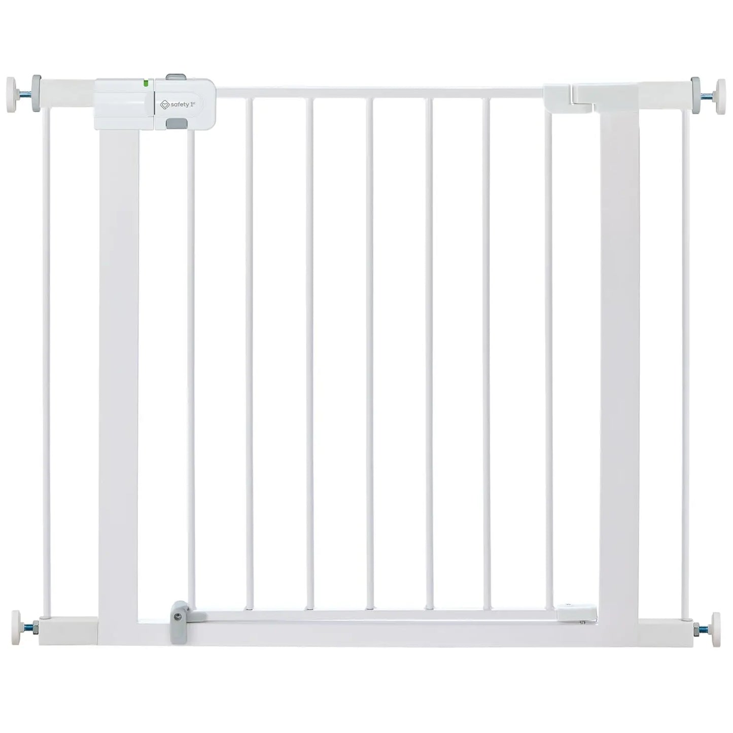 Easy Install Walk Thru Baby Gate for Doorways, Gate With Door, Dog Gates, Fits 29"-38", Easy Install 28" Tall, White