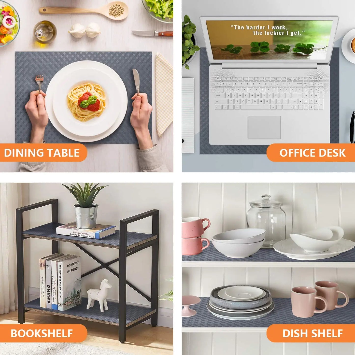 1pc Drawer and Shelf Liner for Kitchen Cabinet Non-Adhesive Non-Slip Waterproof Shelf Liner Easy to Clean for Shelves, Desks