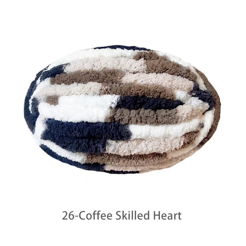 250g Extra Thick Ice Yarn Blanket Hand-Knitted DIY Thread Large Thickness Chenille Cushion Pet Nest Thread Icelandic Scarf Hat Stick Needle Close-Fitting Soft Extra Thick Wool Ball 1 Piece = 1 Piece = 250 Grams