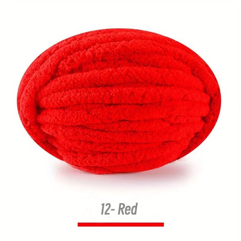 250g Extra Thick Ice Yarn Blanket Hand-Knitted DIY Thread Large Thickness Chenille Cushion Pet Nest Thread Icelandic Scarf Hat Stick Needle Close-Fitting Soft Extra Thick Wool Ball 1 Piece = 1 Piece = 250 Grams