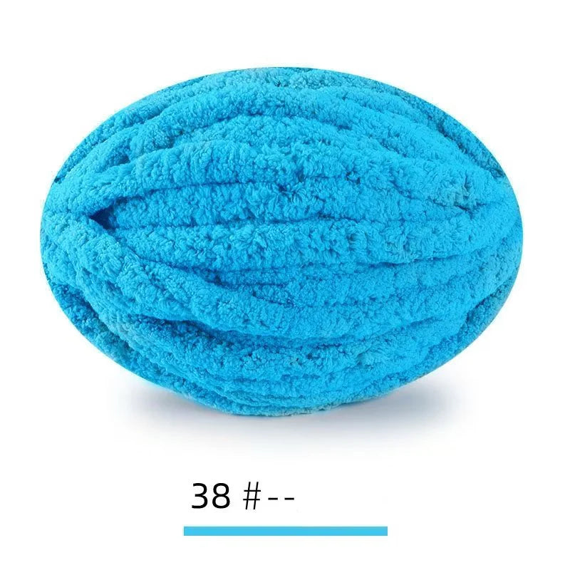250g Extra Thick Ice Yarn Blanket Hand-Knitted DIY Thread Large Thickness Chenille Cushion Pet Nest Thread Icelandic Scarf Hat Stick Needle Close-Fitting Soft Extra Thick Wool Ball 1 Piece = 1 Piece = 250 Grams
