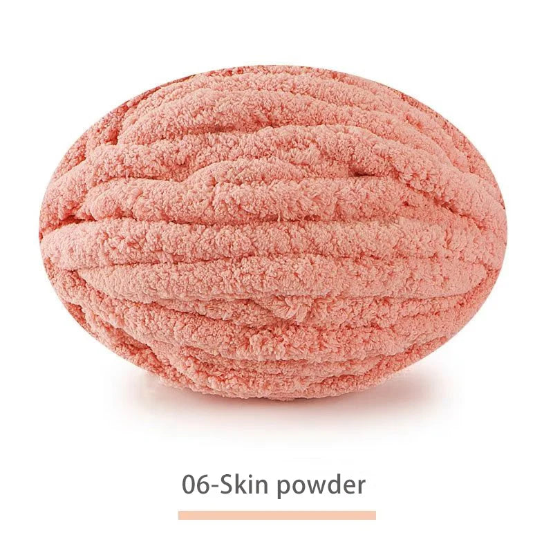 250g Extra Thick Ice Yarn Blanket Hand-Knitted DIY Thread Large Thickness Chenille Cushion Pet Nest Thread Icelandic Scarf Hat Stick Needle Close-Fitting Soft Extra Thick Wool Ball 1 Piece = 1 Piece = 250 Grams