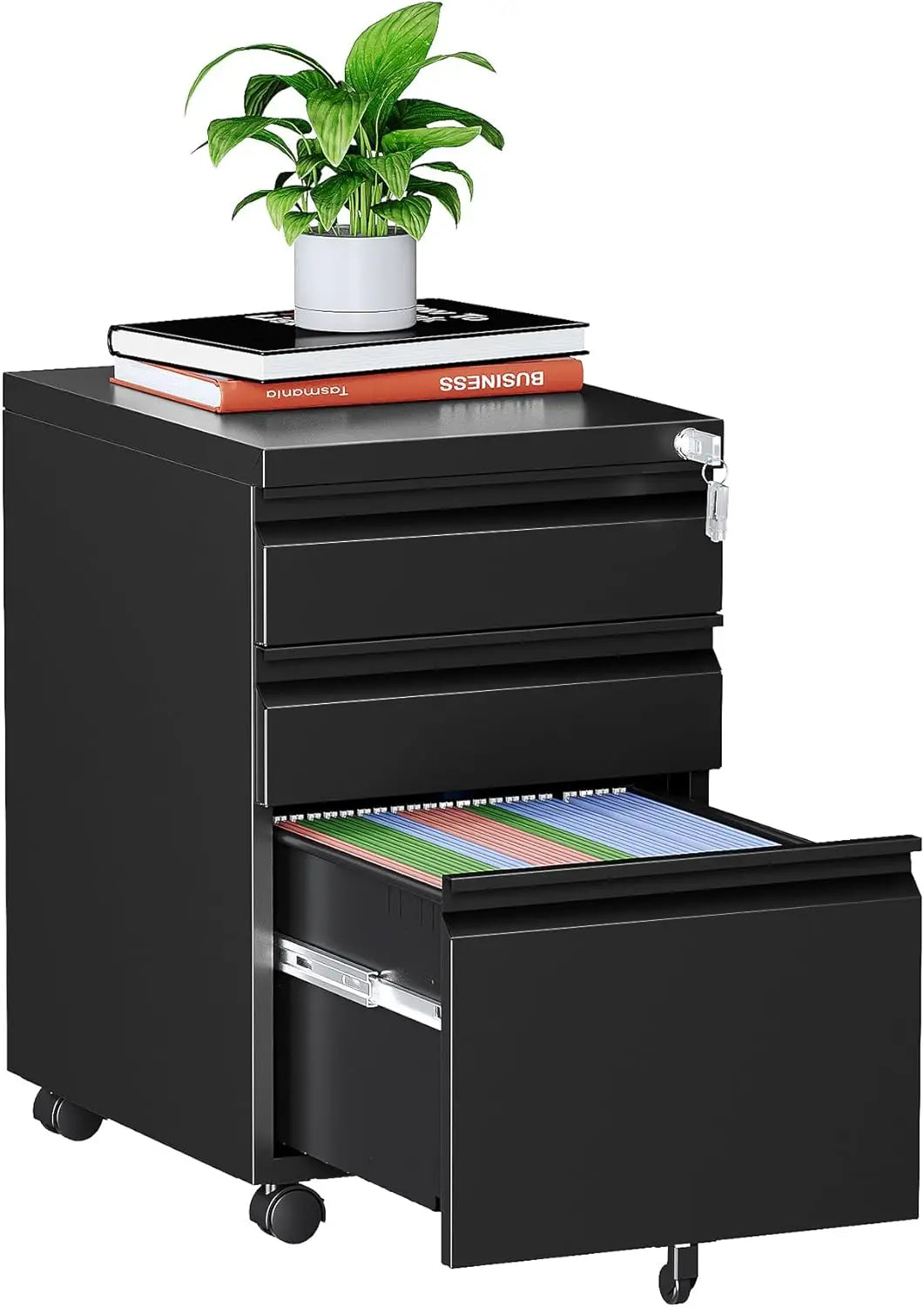 General Use 2 Drawer Locking Filing Cabinet For Home Office