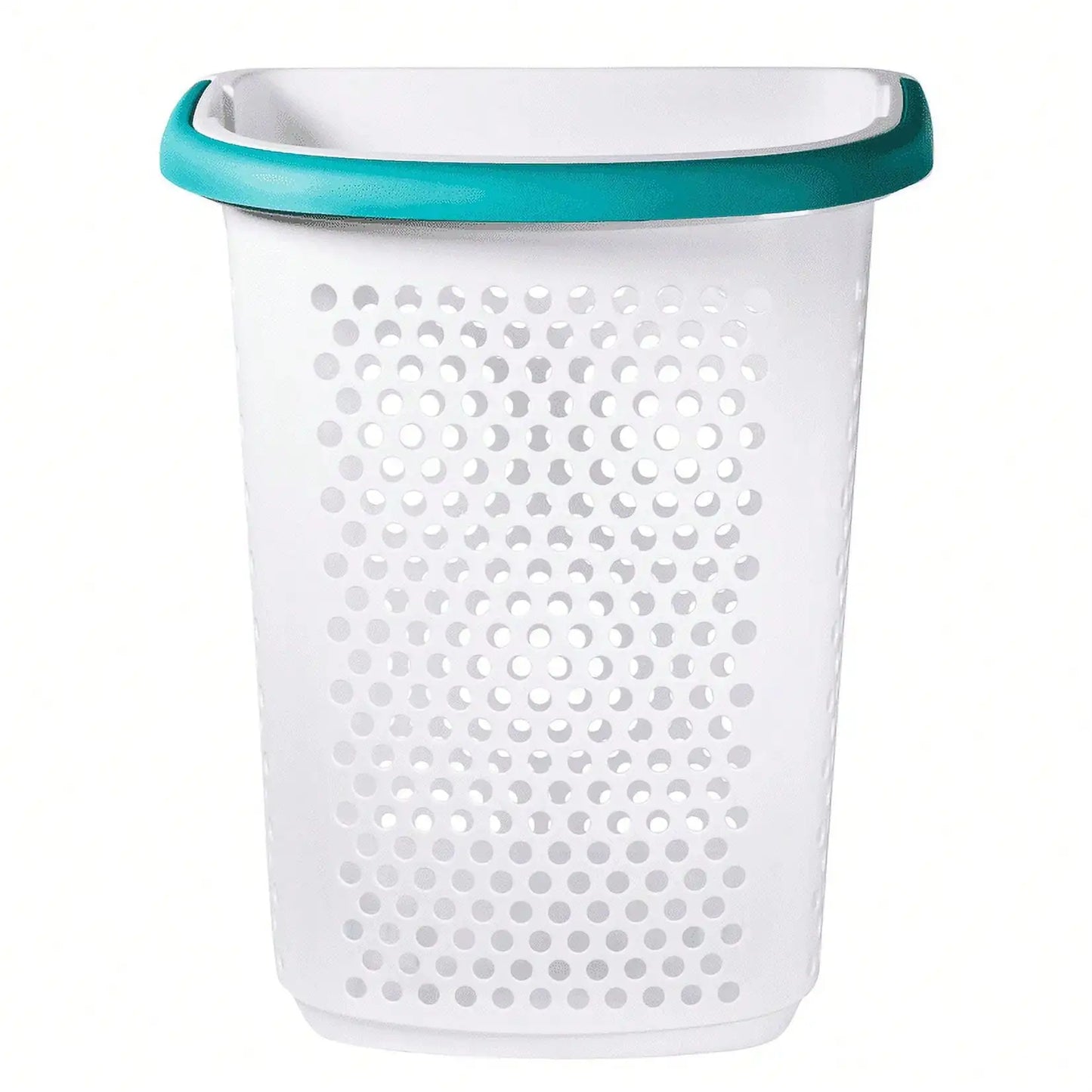 Rolling Laundry Hamper with Pop-Up Handle, Durable Plastic Clothes Basket Organizer for Home Bedroom Bathroom Storage