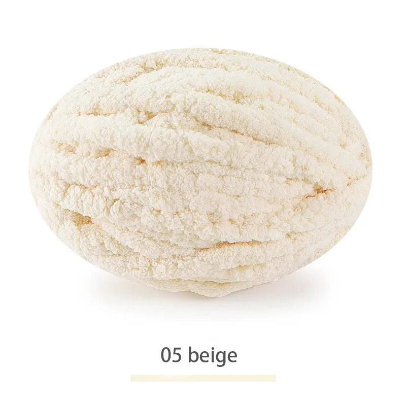 250g Extra Thick Ice Yarn Blanket Hand-Knitted DIY Thread Large Thickness Chenille Cushion Pet Nest Thread Icelandic Scarf Hat Stick Needle Close-Fitting Soft Extra Thick Wool Ball 1 Piece = 1 Piece = 250 Grams