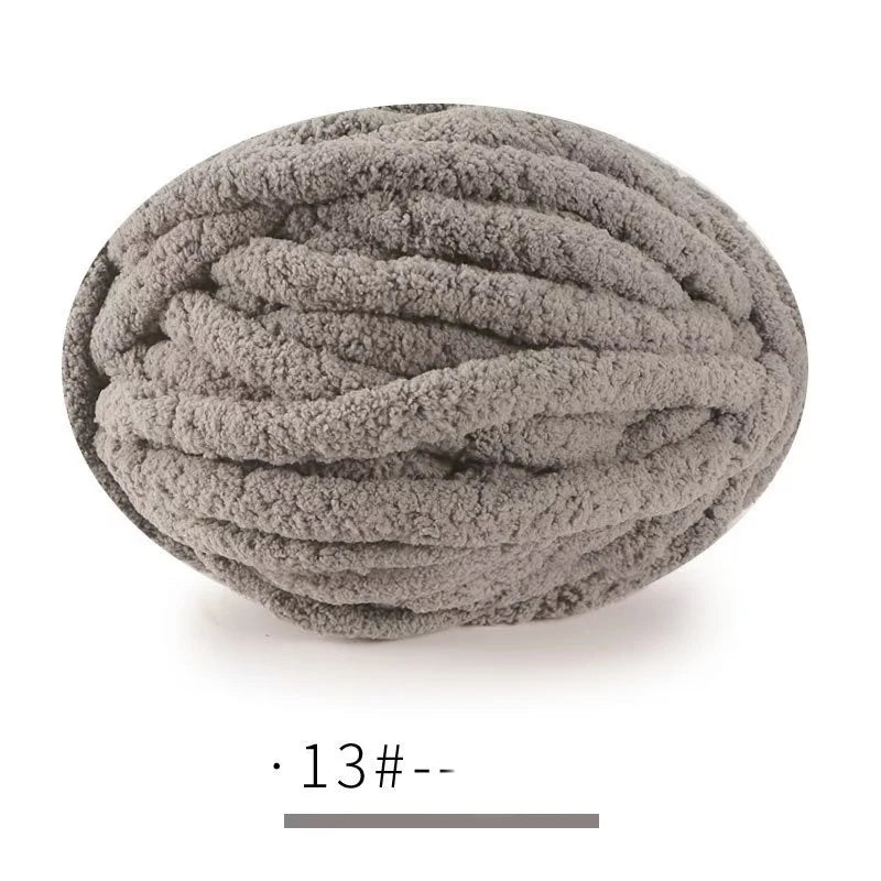 250g Extra Thick Ice Yarn Blanket Hand-Knitted DIY Thread Large Thickness Chenille Cushion Pet Nest Thread Icelandic Scarf Hat Stick Needle Close-Fitting Soft Extra Thick Wool Ball 1 Piece = 1 Piece = 250 Grams