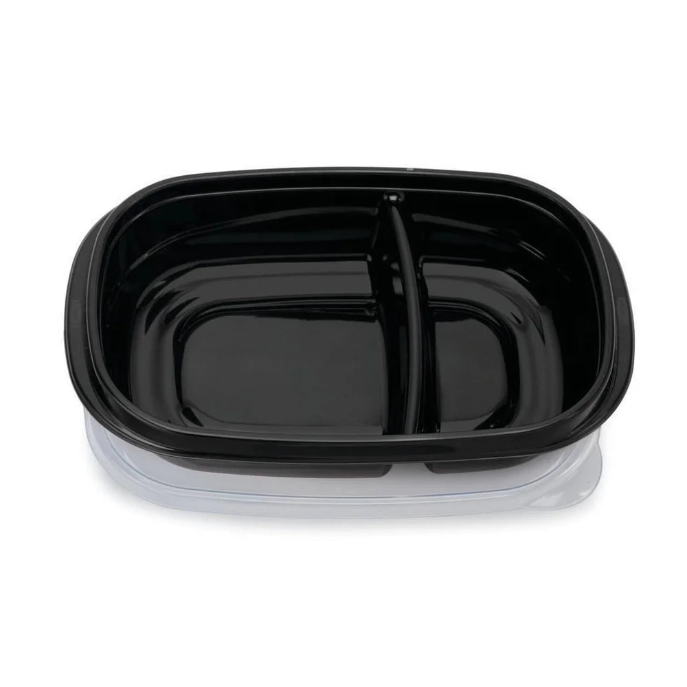 3.7 Cup Meal Prep Containers with Dividers Stackable Food Storage Containers Set of 10 Includes Lids Microwave Dishwasher Safe